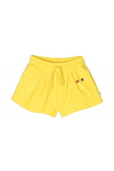 embroidered-logo cotton shorts