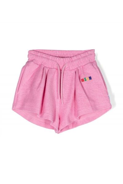 multicolour embroidered-logo shorts