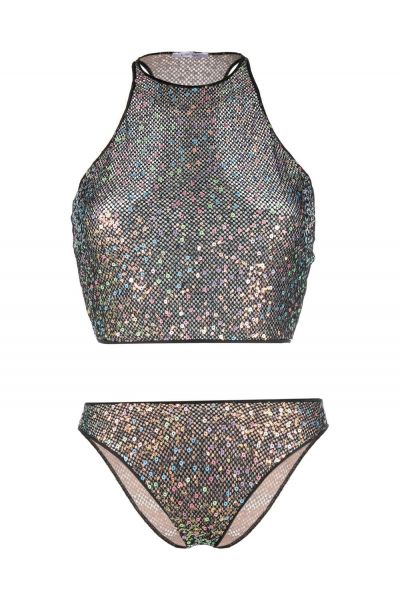 Sequin-embellished bikini