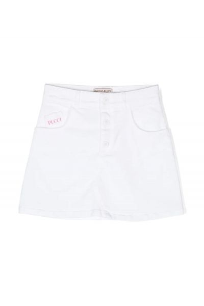 embroidered-detail mini shorts