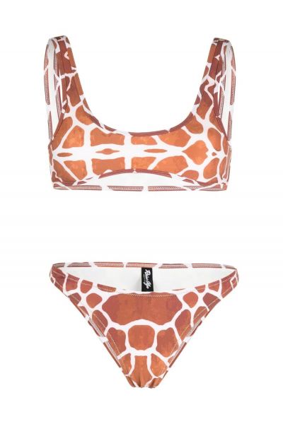 Coolio giraffe-print bikini set