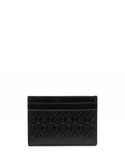 perforated leather cardholder