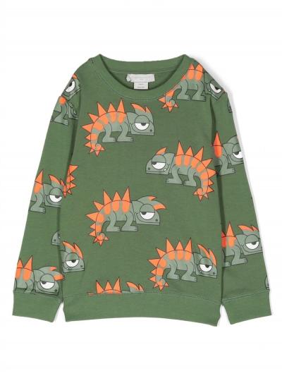 lizard-print crew-neck sweatshirt