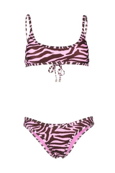 zebra-print bikini