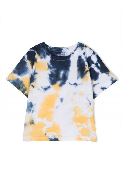 tie-dye print cotton T-shirt