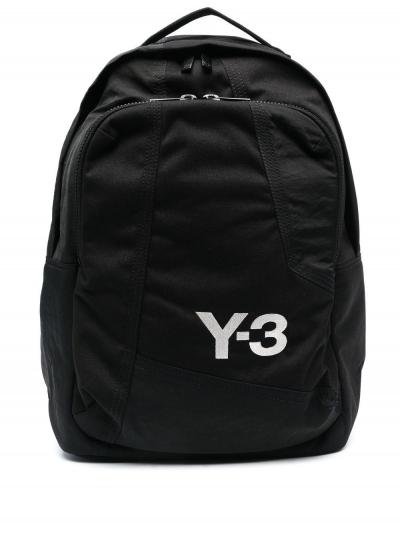 logo-print zipped backpack