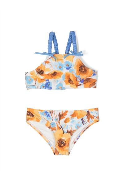 Halcyon floral-print bikini set
