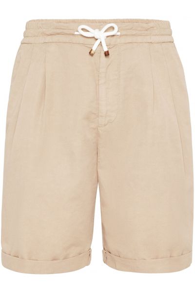 drawstring-waist bermuda shorts