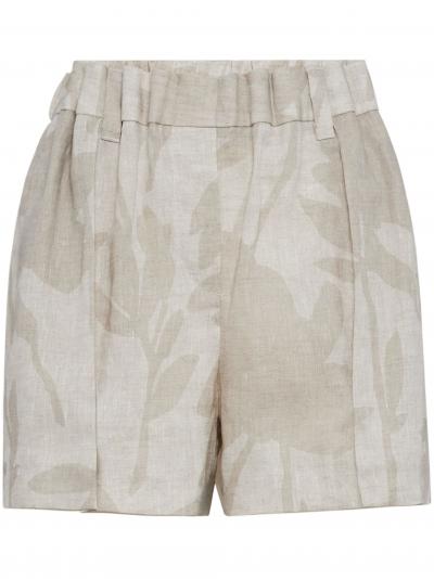 linen Bermuda shorts