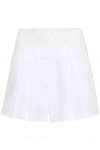 lace-appliqu&#x00e8; shorts