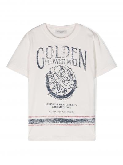 Golden Flower Mill cotton T-shirt