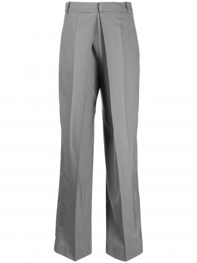 pleated wool tailored trousers