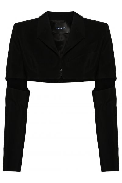cut-out cropped jacket