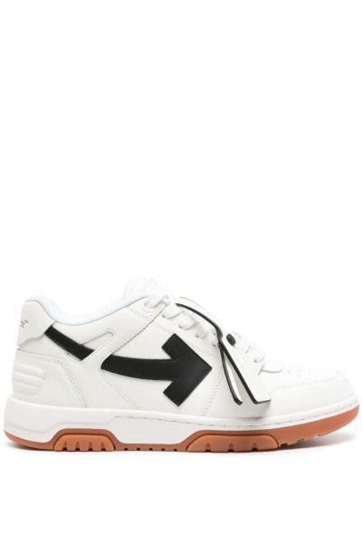 Out Of Office panelled leather sneakers
