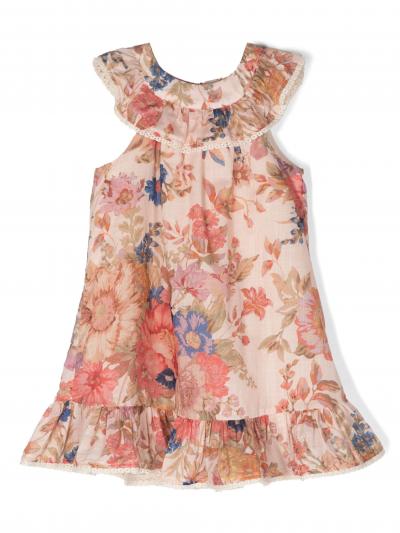 August floral-print cotton dress