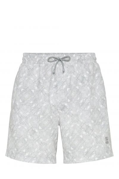 paisley-print swim shorts