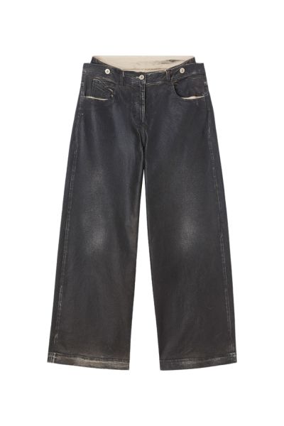 double-waistband baggy jeans